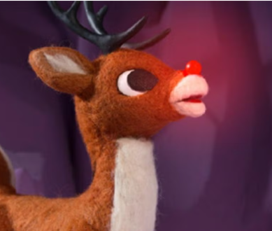 Illustration : Le petit renne au nez rouge